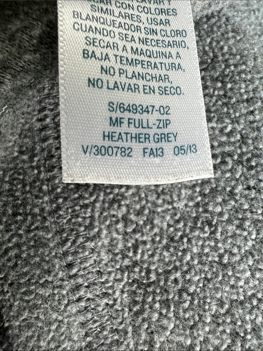 Old Navy | Gray Teddy Fleece Full-Zip Jacket Comfy Cozy Activewear Medium - Picture 17 of 17